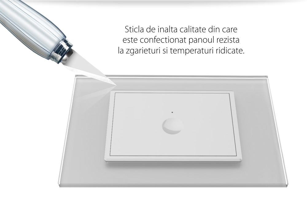 Interruttore touch Livolo con cornice in vetro, standard italiano – Nuova serie