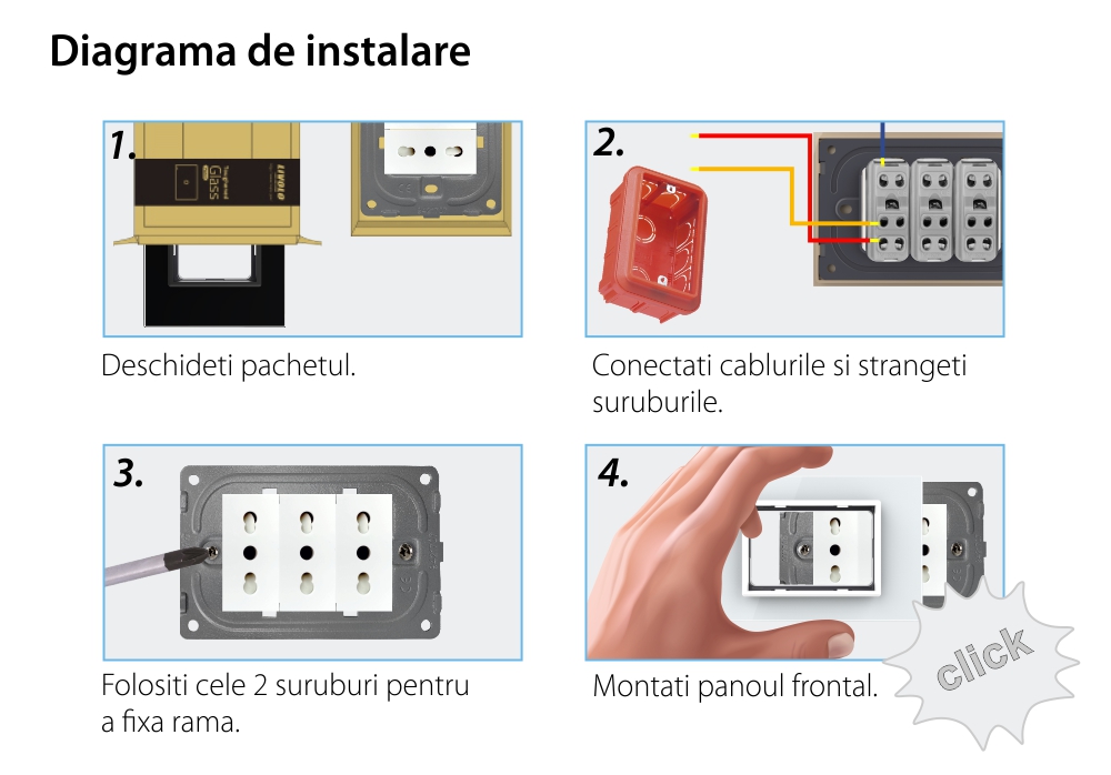Cornice vetro Livolo standard italiano 3M – Nuova serie