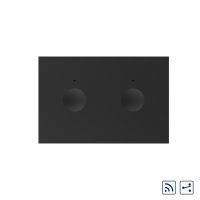 Modulo Interruttore doppio deviatore / invertitore wireless con touch Livolo, standard Italiano – Nuova Serie colore nero