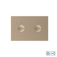 Modulo Interruttore doppio deviatore / invertitore wireless con touch Livolo, standard Italiano – Nuova Serie colore dorato