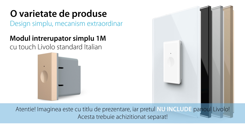 Modulo interruttore touch Livolo 1M standard italiano – Nuova serie