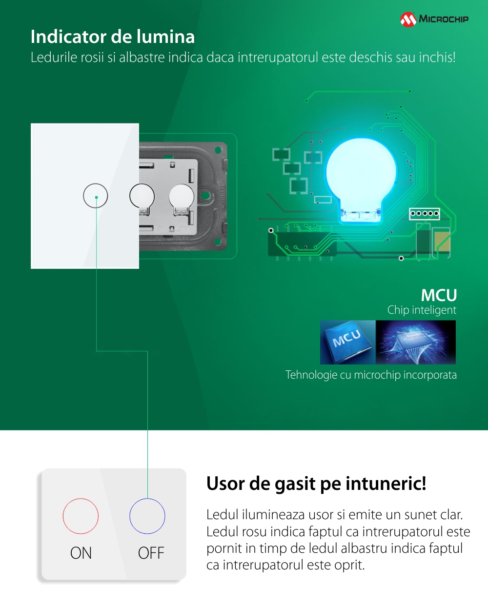 Modulo interruttore triplo deviatore / invertitore touch Livolo, standard italiano