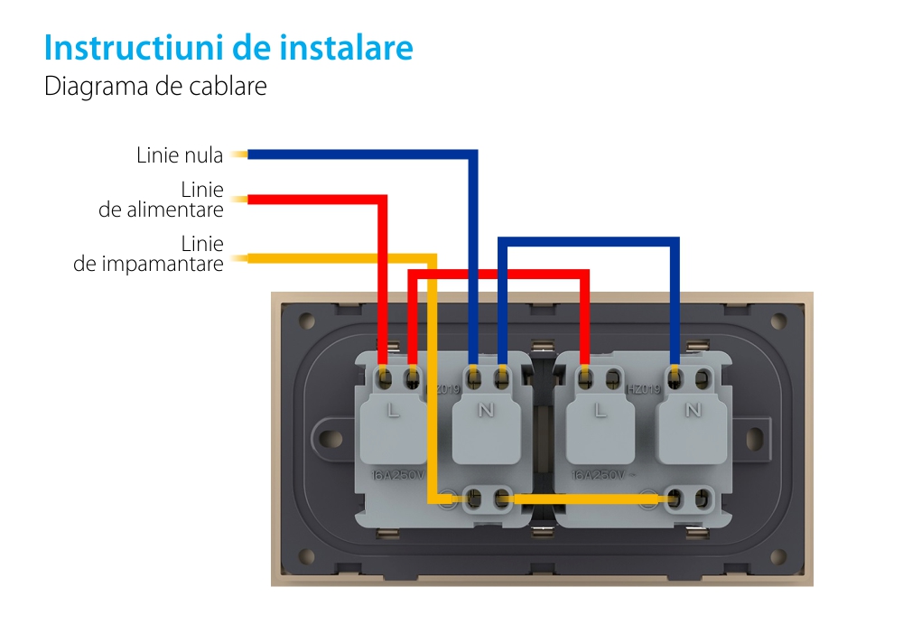 Presa doppia Livolo con cornice in vetro 4M, standard italiano, nuova serie