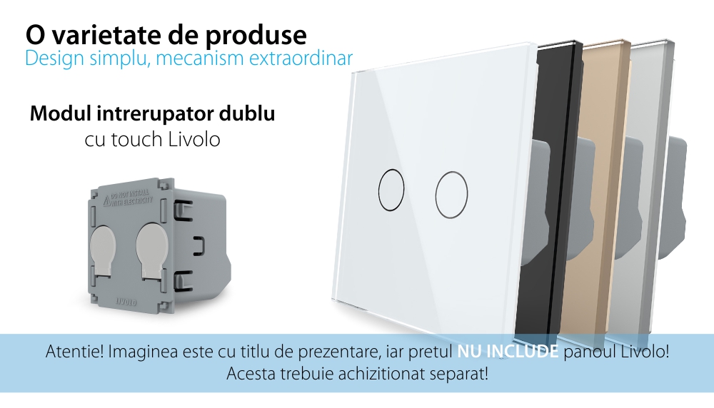Modulo Interruttore Doppio Touch LIVOLO – Nuova Serie