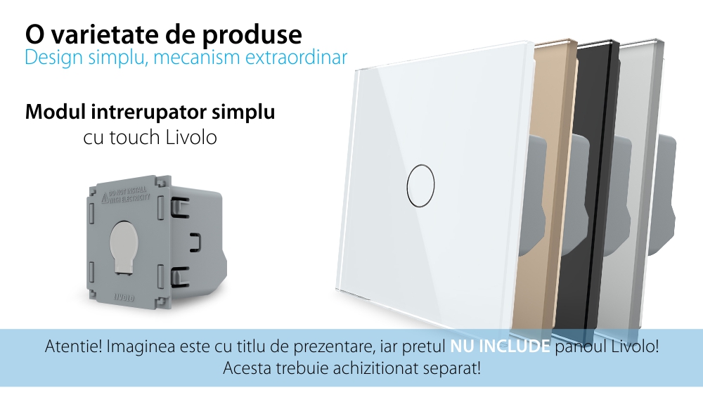 Modulo Interruttore Semplice Touch LIVOLO – Nuova Serie