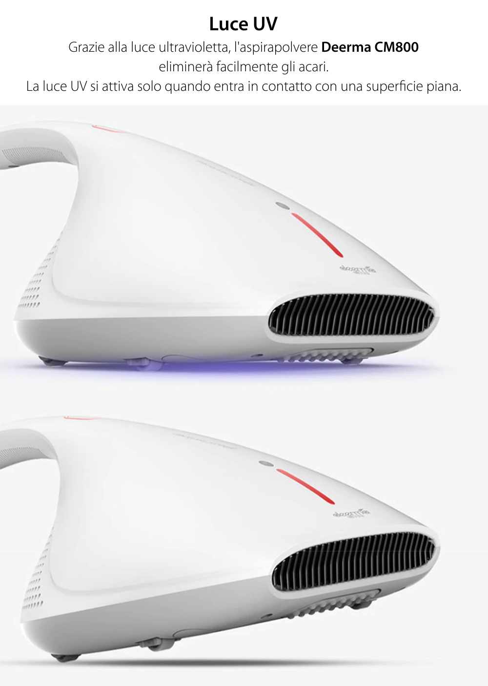 Aspirapolvere Deerma CM800, Potenza 450 W, Capacità 2L, Filtro HEPA
