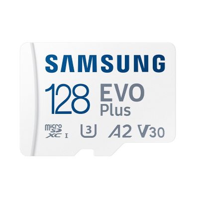 Scheda di memoria MicroSDXC Samsung Evo Plus con Adattatore SD, Memoria 128 GB