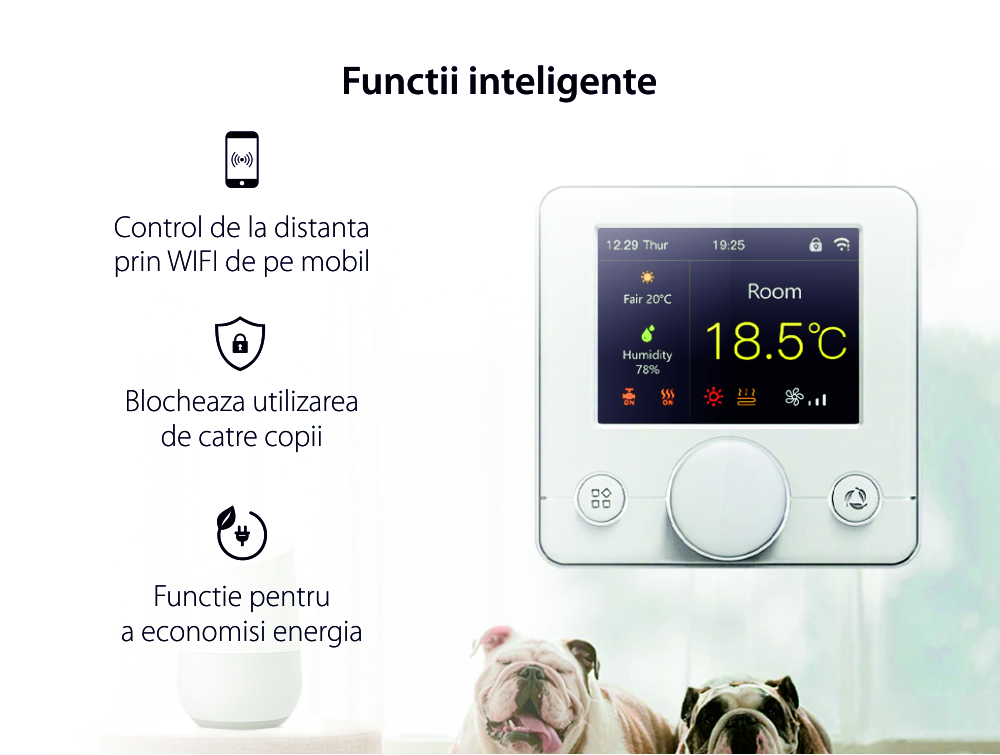 Termostato per il riscaldamento a gas BeOk TCR7-WIFI-WP