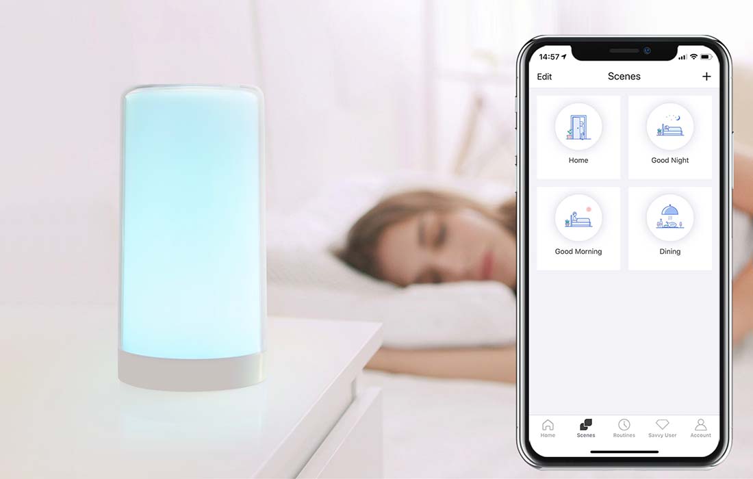 Luce intelligente Meross MSL430HK, Illuminazione RGB, Temperatura 2700-6500 K, Controllo tramite app