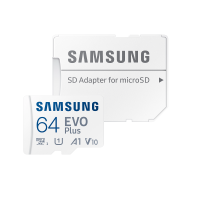 Scheda di memoria MicroSD Samsung Evo Plus con Adattatore SD, Memoria 64 GB, Interfaccia UHS-I