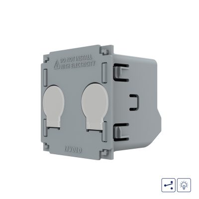 Modulo Deviatore / Invertitore Doppio con Dimmer e Touch LIVOLO – Nuova Serie