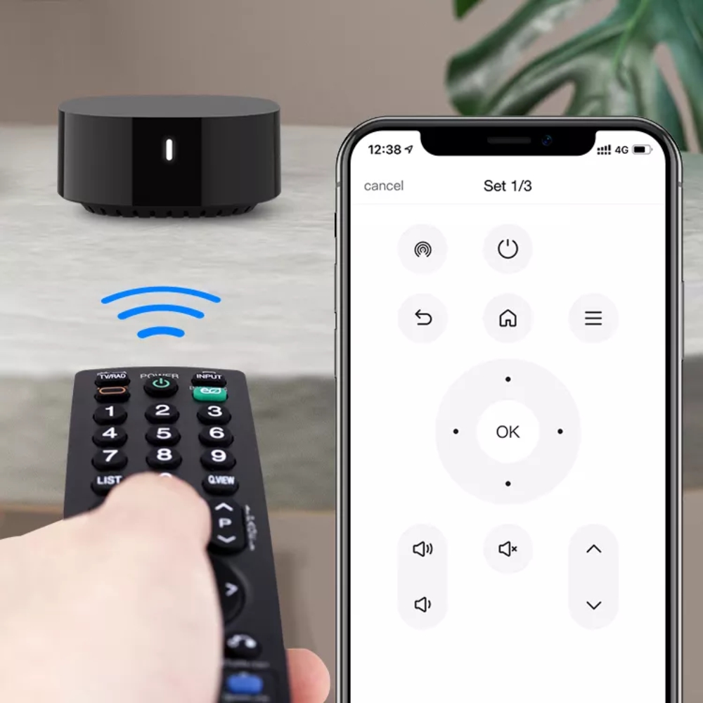 Telecomando universale IR Broadlink TV Mate, Integrazione con Alexa, Google Assistant & IFTTT, Applicazione, Distanza 8 metri