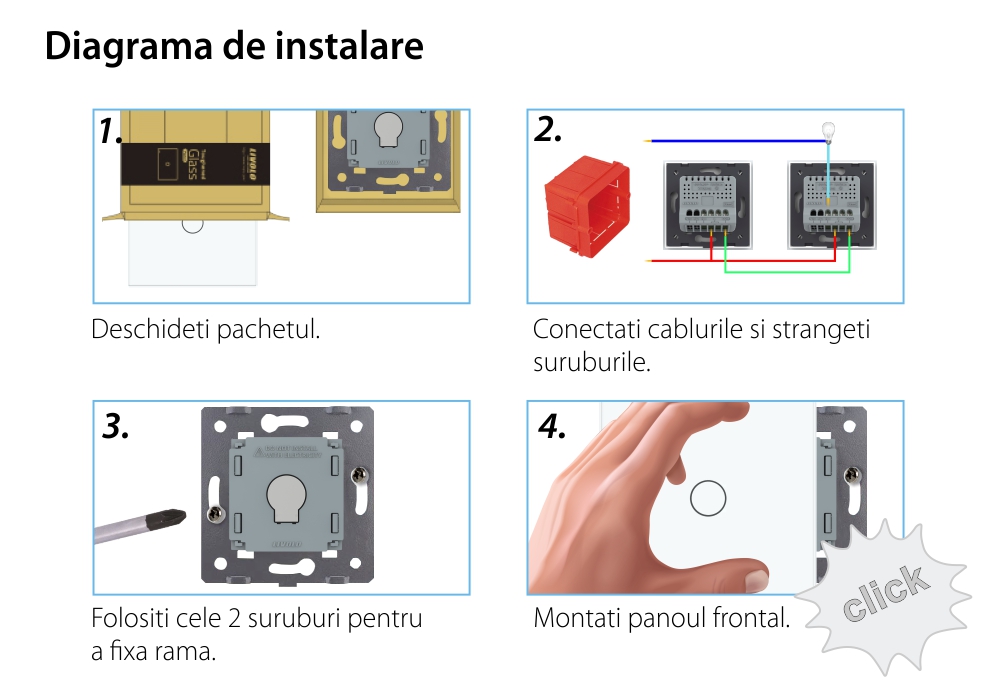 Modulo Deviatore / Invertitore Semplice con Dimmer e Touch LIVOLO – Nuova Serie
