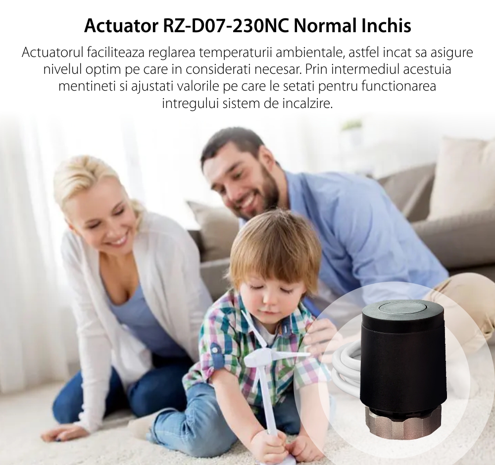 Attuatore normalmente chiuso RZ-D07-230NC