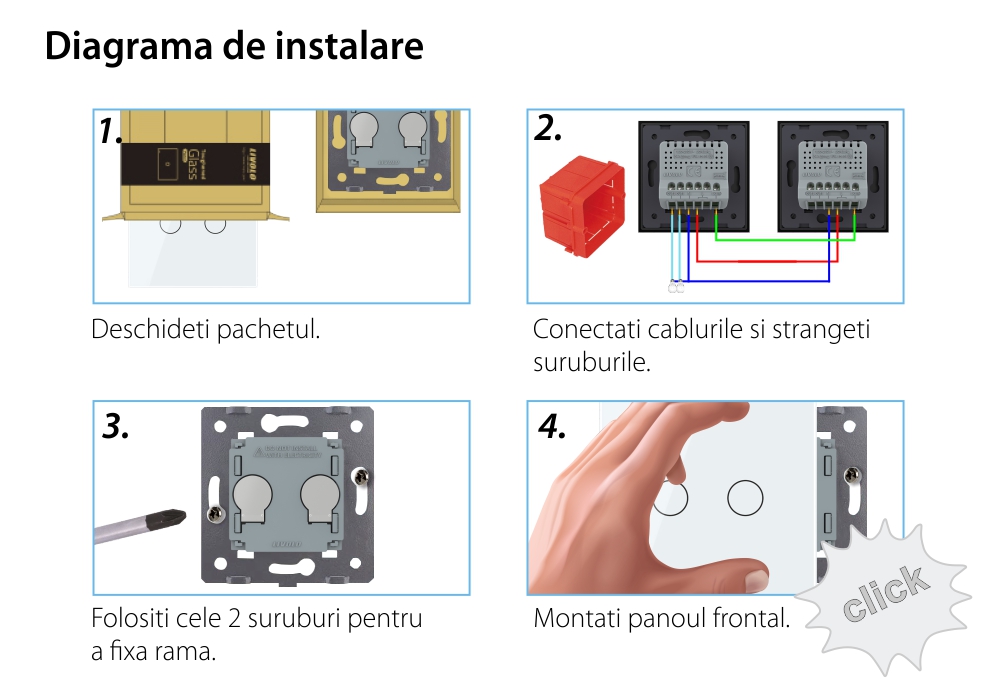 Modulo Doppio Deviatore / Invertitore Wi-Fi con Touch LIVOLO – Nuova Serie