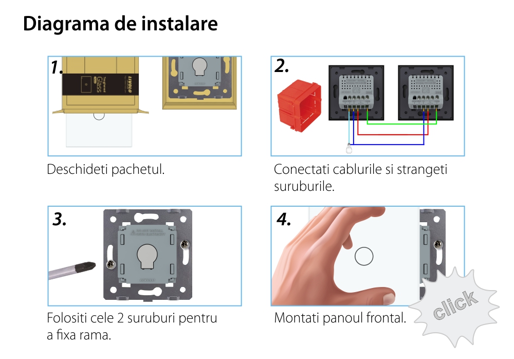 Modulo Deviatore / Invertitore Semplice Wi-Fi Touch LIVOLO – Serie Nuova