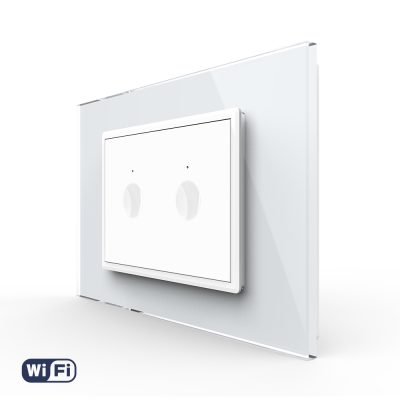 Interruttore doppio Wi-Fi con touch Livolo, standard italiano – Nuova serie