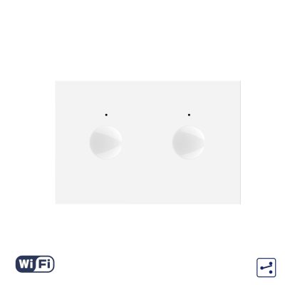 Modulo Interruttore Doppio Deviatore / Invertitore Wi-Fi con Touch LIVOLO, standard italiano – Nuova Serie, Bianco