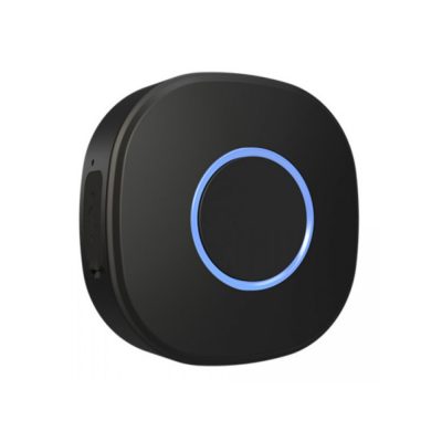 Pulsante intelligente Shelly Button1, funzione telecomando, controllo dispositivi, Wi-Fi 2.4 GHz colore nero