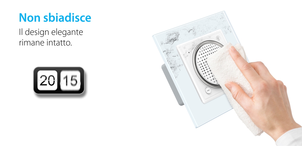 Modulo Altoparlante Bluetooth Livolo con Cornice in Vetro