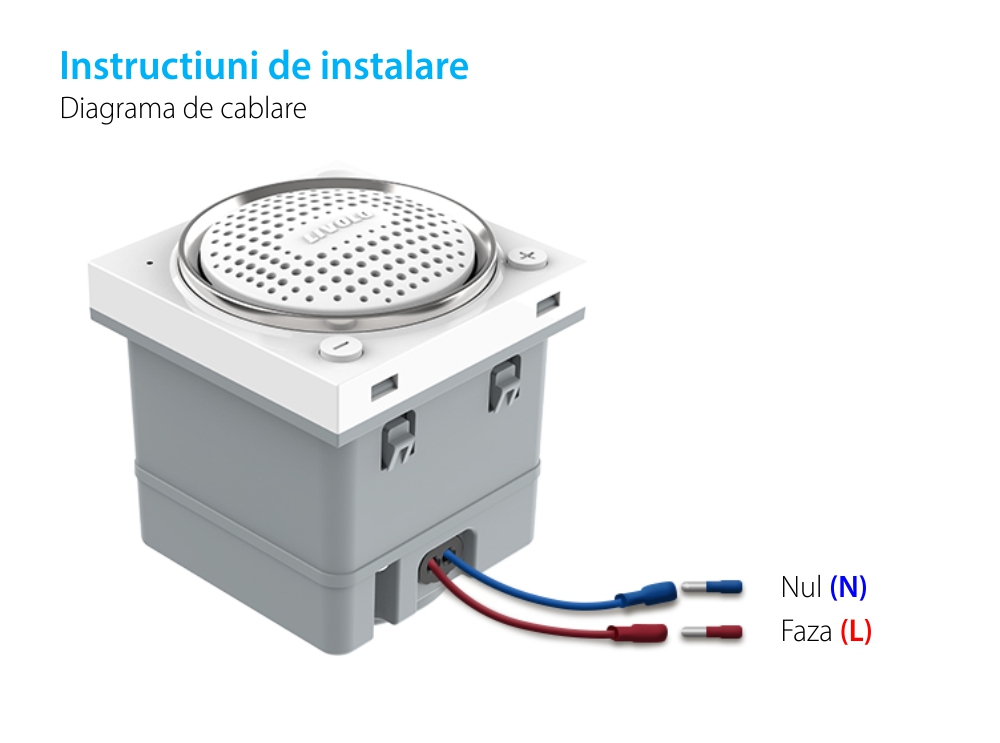 Modulo Altoparlante Bluetooth Livolo con Cornice in Vetro