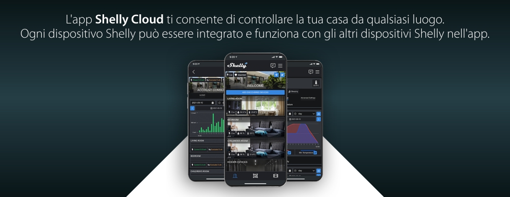 Pulsante intelligente Shelly Button1, funzione telecomando, controllo dispositivi, Wi-Fi 2.4 GHz
