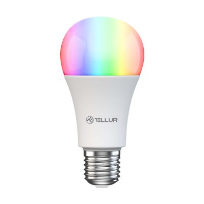 Lampadina LED RGB intelligente Tellur, Wi-Fi, Dimmerabile, E27, 9W, 820 lm