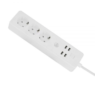Multipresa intelligente Tellur Wireless, 3 prese, 4 x USB, 2200W, Cavo 1.8m