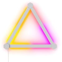 Kit di espansione con 3 pannelli per Nanoleaf Lines Expansion Pack, Wi-Fi, Sensore musicale, Controllo vocale