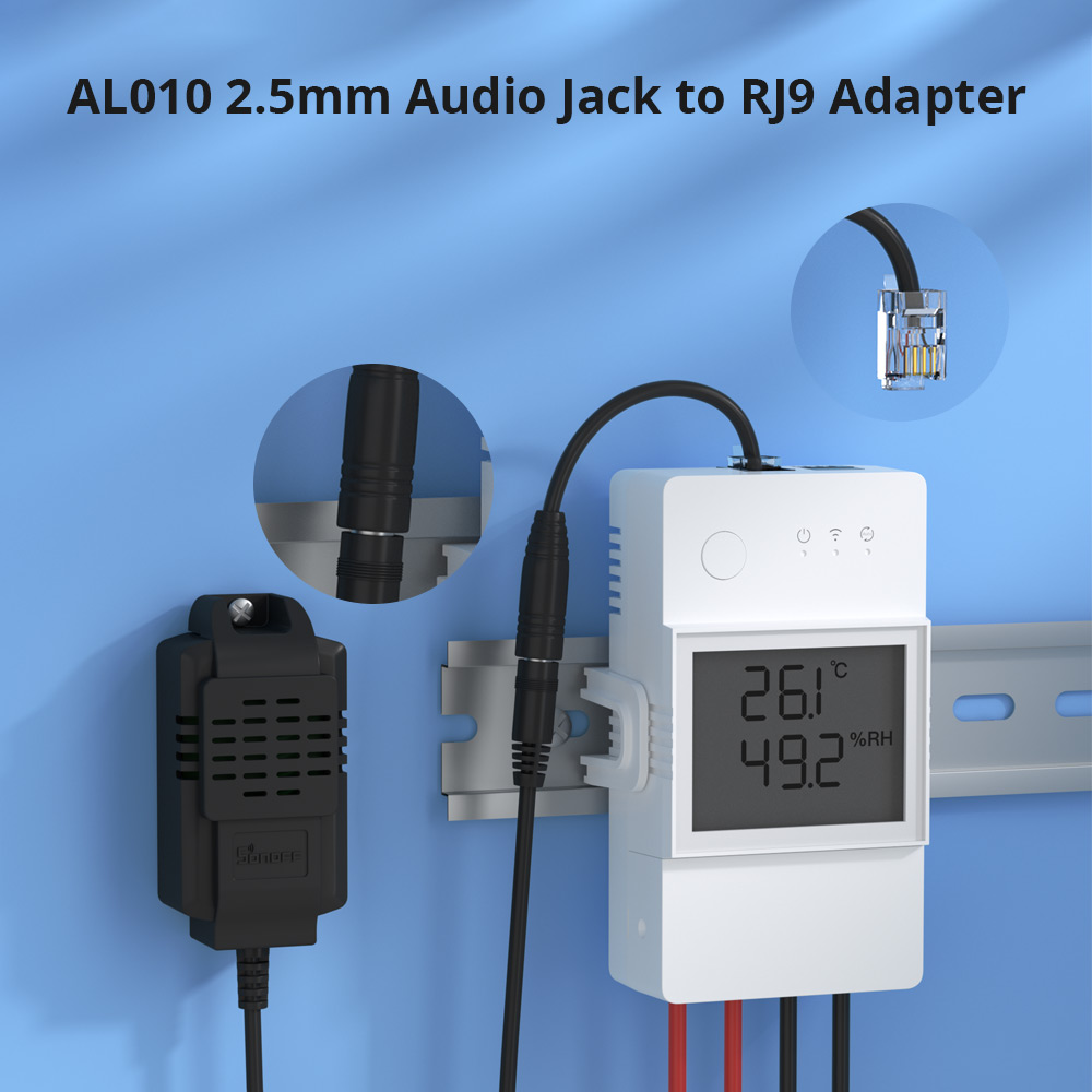 Adattatore Sonoff AL010 2,5 mm da Audio Jack a RJ9