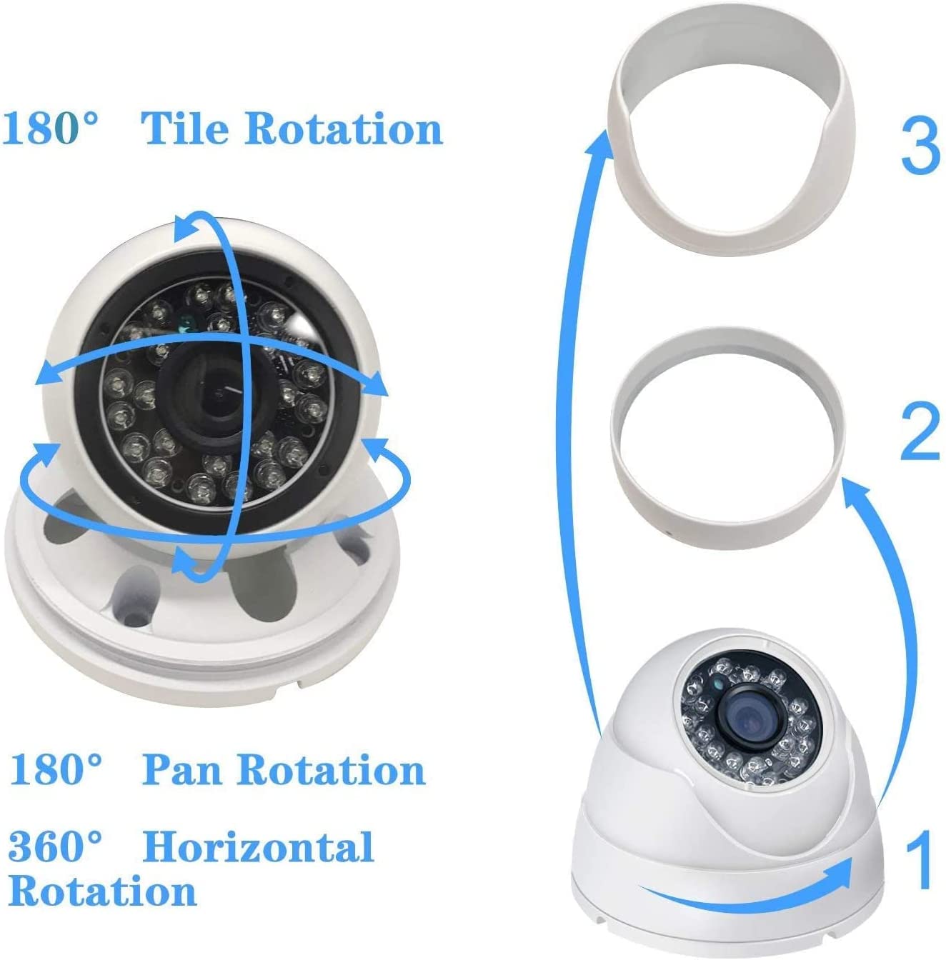 Telecamera di sorveglianza Besnt DOME BS-IP59G, 5.0 MP, IR, Visione notturna