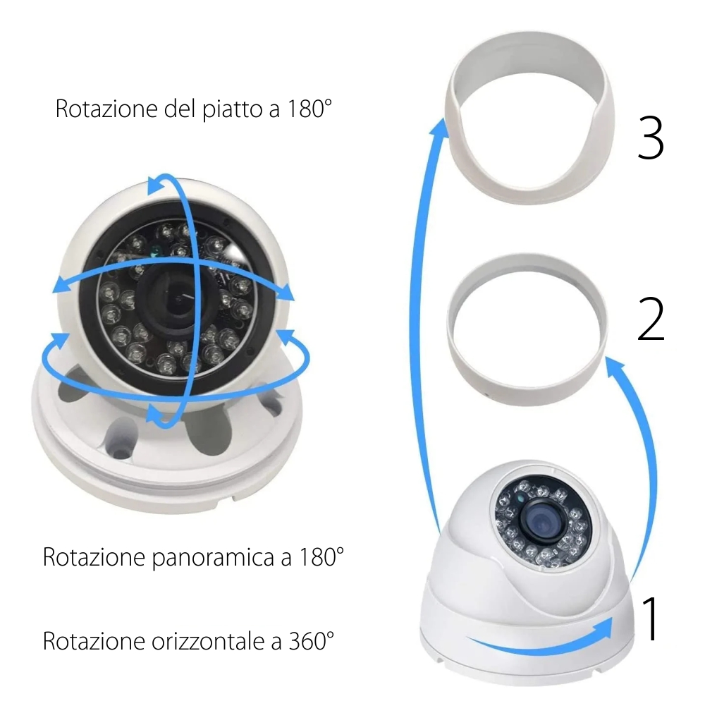 Telecamera di sorveglianza Besnt DOME BS-IP59G, 5.0 MP, IR, Visione notturna