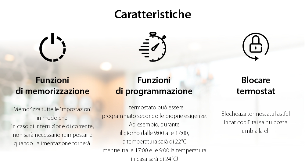 Termostato Wi-Fi per riscaldamento a gas BeOk TGW60-WIFI-WPB