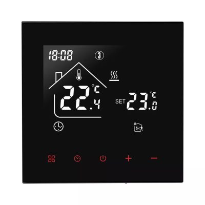 Termostato per il riscaldamento a gas BeOk TDR89-WPB colore nero