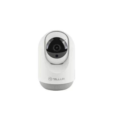 Telecamera intelligente da interno Tellur, 3MP, Ultra HD, Visione Notturna, Sensore PIR, PTZ