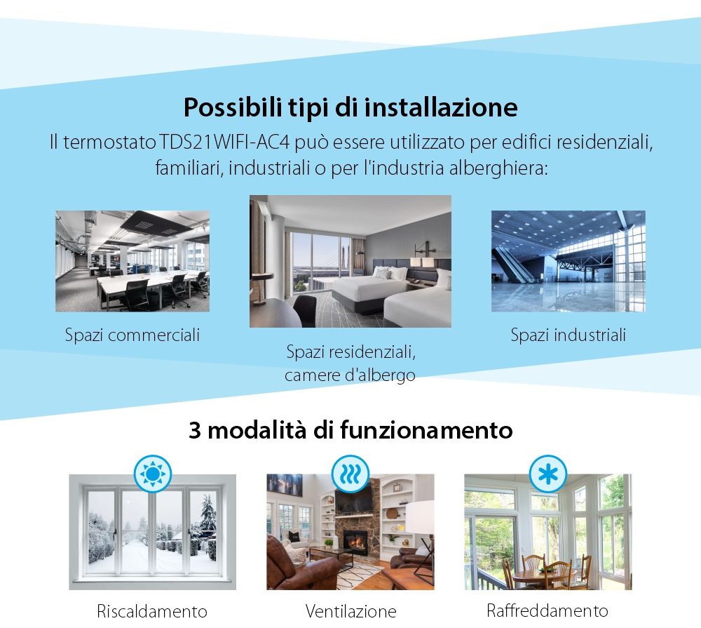 Termostato per aria condizionata Beok TDS21WIFI-AC4, Programmazione, Controllo tramite applicazione
