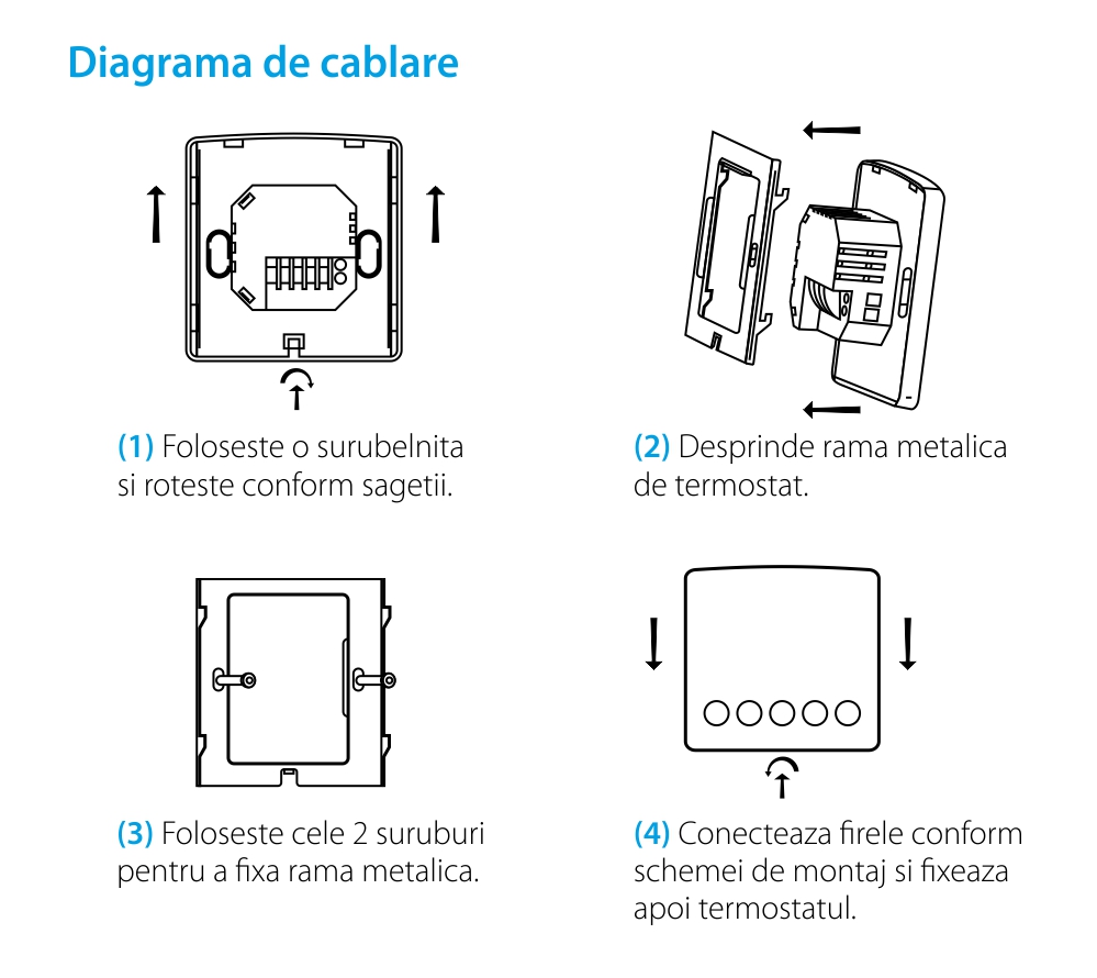 Termostato per riscaldamento termico a gas Beok TGR85-WIFI-WPB, Programmazione, Controllo tramite applicazione