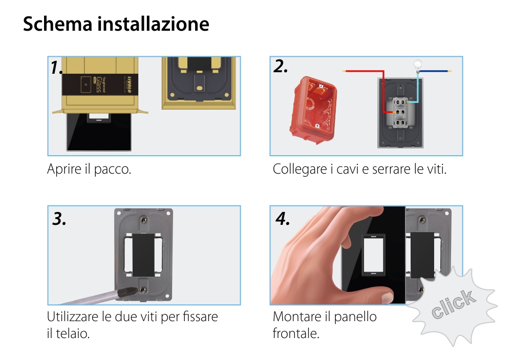 Modulo Deviatore Meccanico LIVOLO 1M