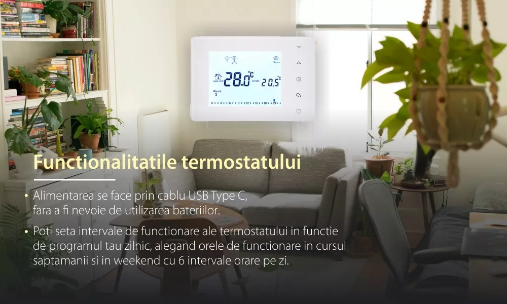 Termostato per riscaldamento a pavimento BeOk BOT306RF-WIFI-NR