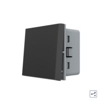 Modulo interruttore invertitore meccanico, 2M – Nuova serie colore nero