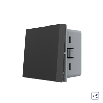 Modulo interruttore invertitore meccanico, 2M – Nuova serie colore nero