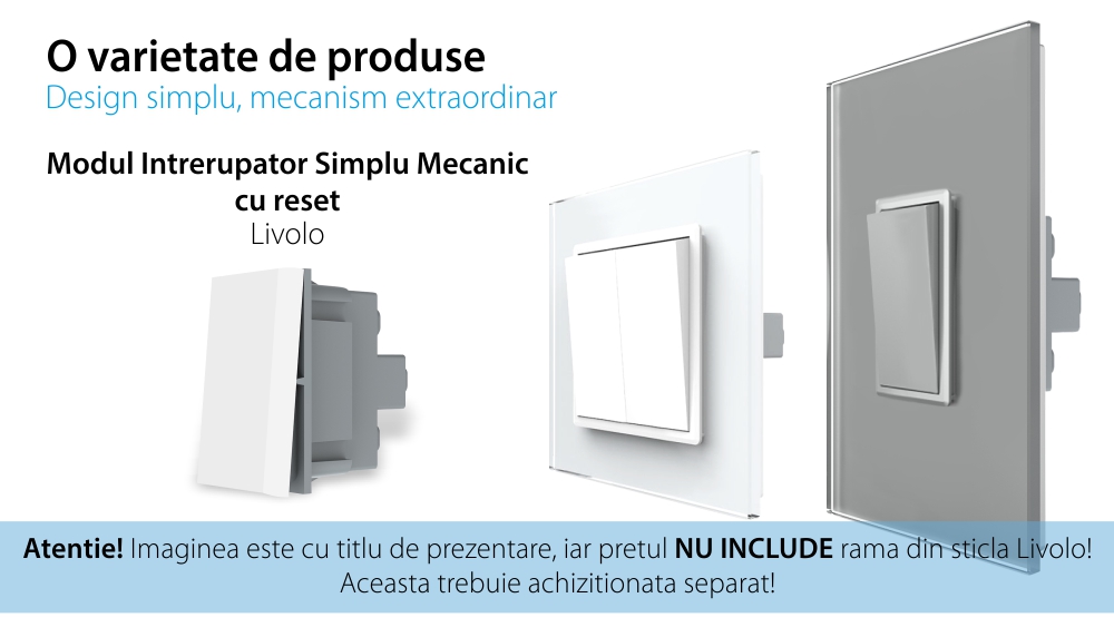 Modulo Pulsante (Reset) Meccanico 1M LIVOLO – Nuova Serie