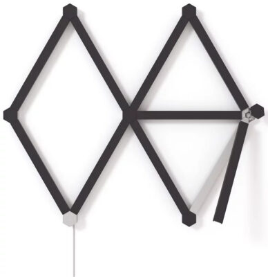 Kit Nanoleaf Lines Skin, Matte Black, 9 Pezzi