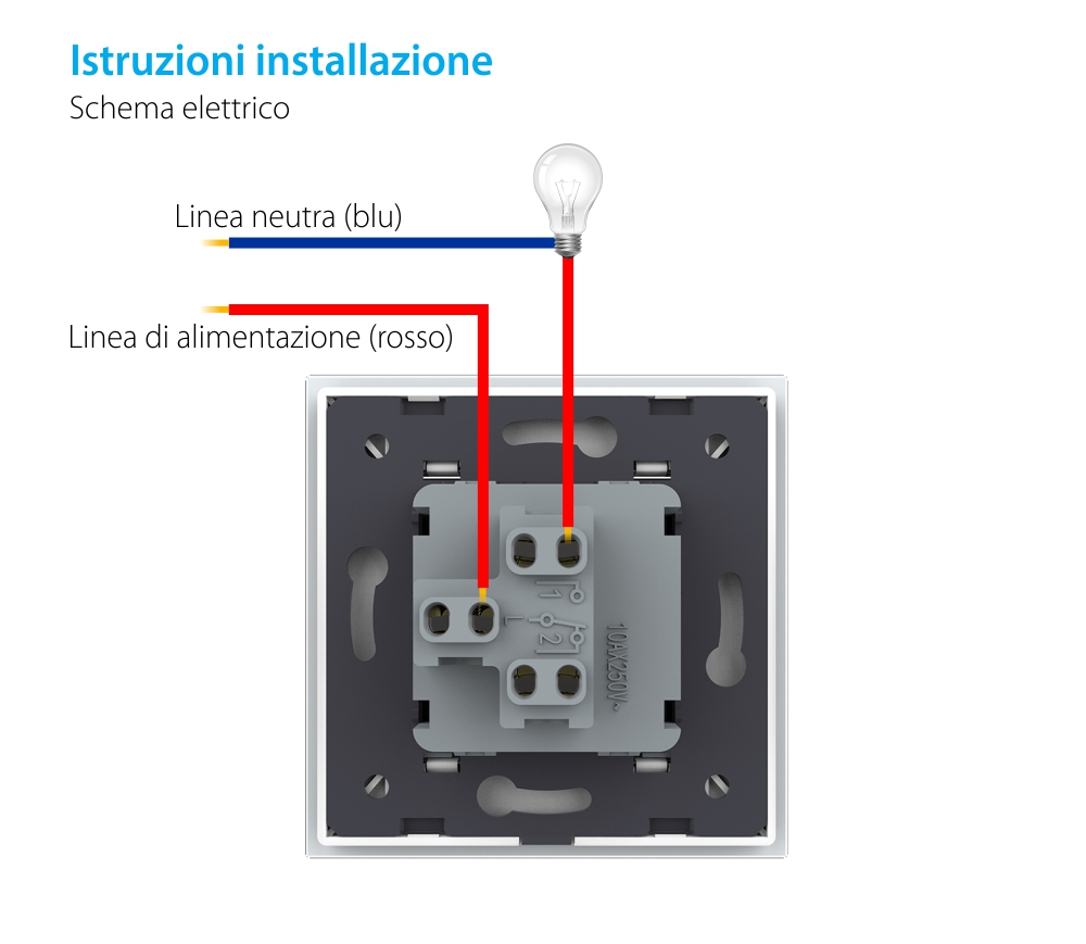 Modulo Pulsante (Reset) Meccanico 2M LIVOLO – Nuova Serie