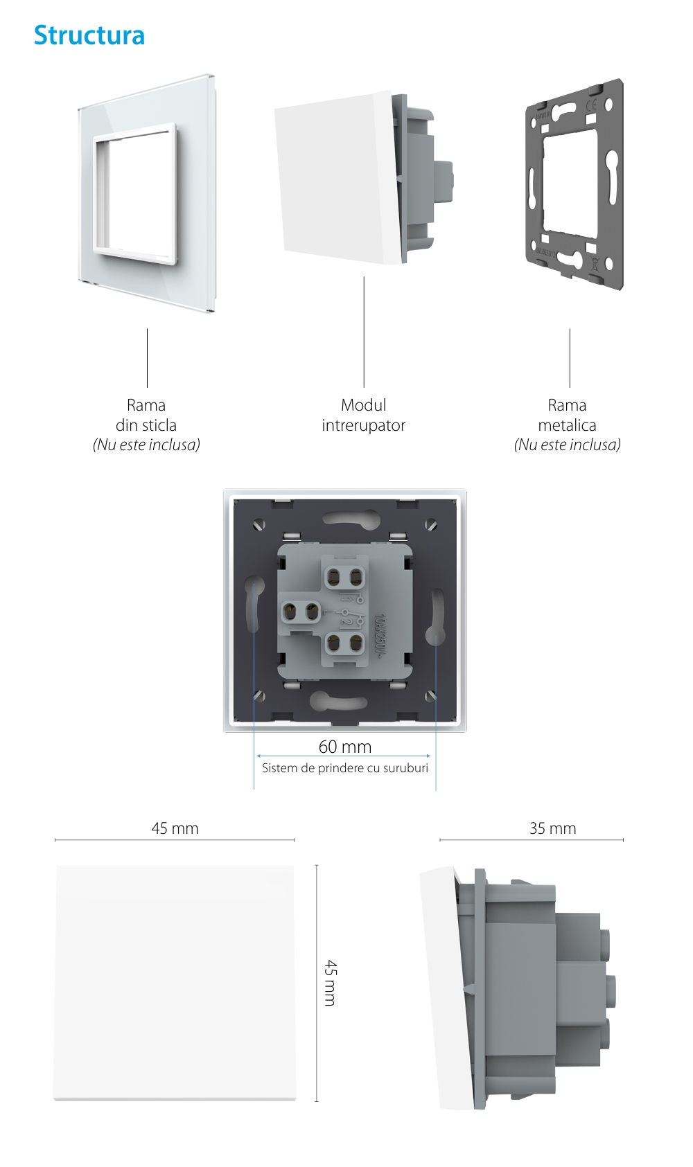 Modulo Pulsante (Reset) Meccanico 2M LIVOLO – Nuova Serie