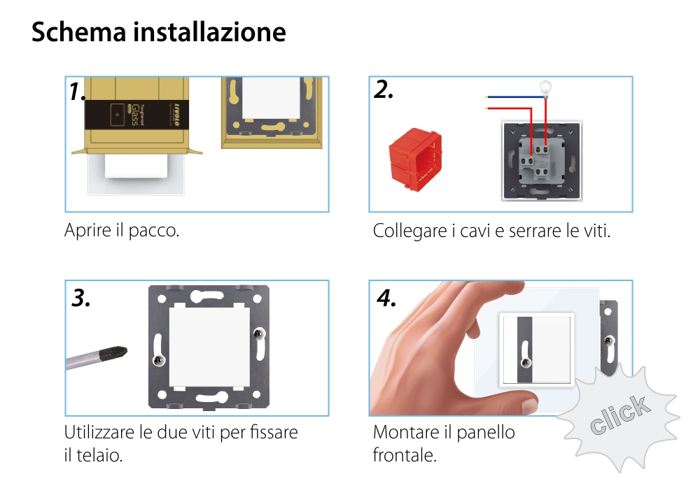 Modulo Pulsante (Reset) Meccanico 2M LIVOLO – Nuova Serie