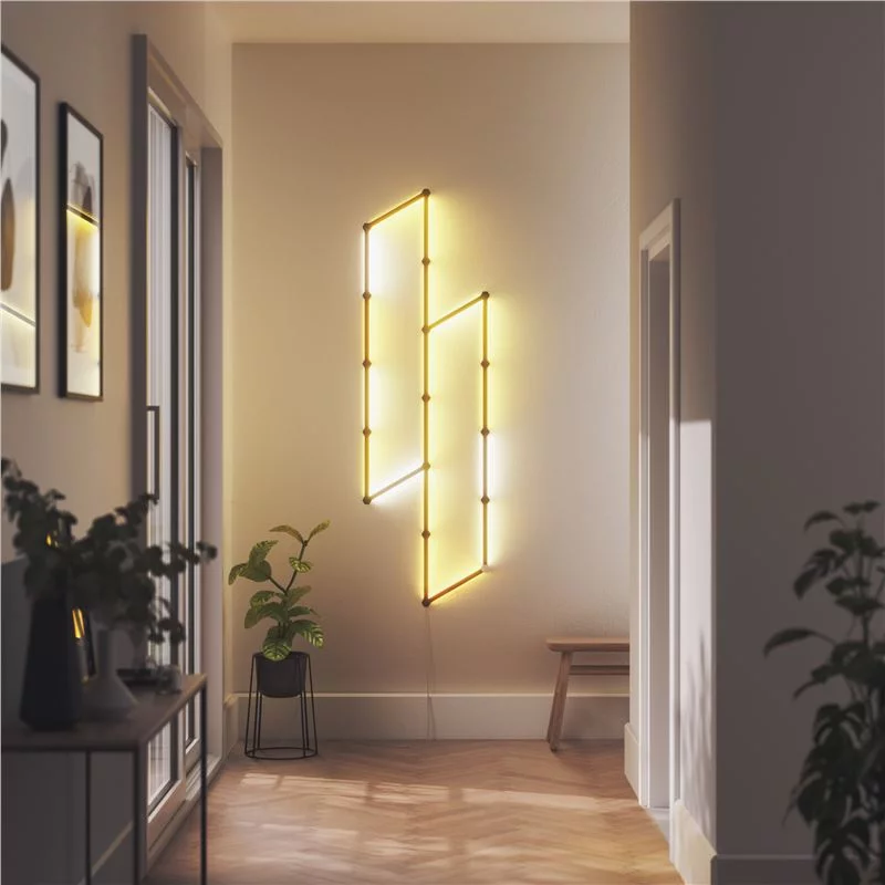 Kit Nanoleaf Lines Skin, Matte Black, 9 Pezzi