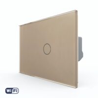 Interruttore Wi-Fi Touch LIVOLO in Vetro, Standard Italiano – Nuova Serie colore dorato