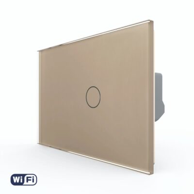 Interruttore Wi-Fi Touch LIVOLO in Vetro, Standard Italiano – Nuova Serie colore dorato