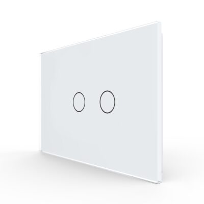 Pannello Interruttore Doppio Touch LIVOLO in Vetro, Standard Italiano